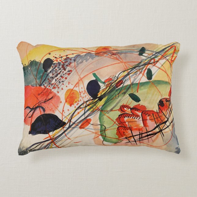 Wassily Kandinsky - Watercolor 6 Decorative Cushion (Front)