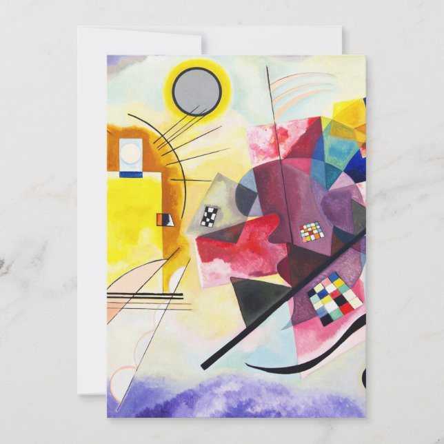 Wassily Kandinsky - Yellow Red Blue Card (Front)