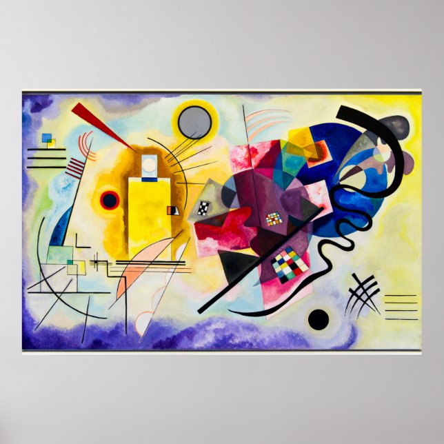 Wassily Kandinsky: Yellow-Red-Blue Poster (Front)