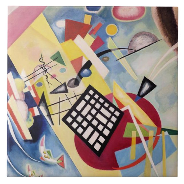 Wassily Kandinsky's painting, Black Frame, Tile (Front)