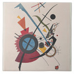 Wassily Kandinsky's painting, Violett. Tile<br><div class="desc">Violett, colourful abstract painting by Wassily Kandinsky</div>