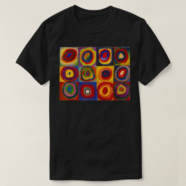 Wassily Kandinsky's Squares with Concentric Rings  T-Shirt (Design Front)