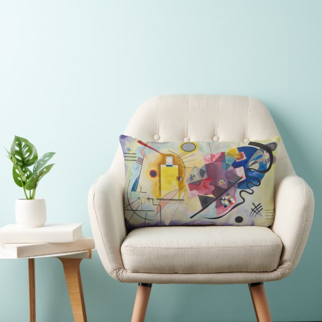 Wassily Kandinsky's 'Yellow-Red-Blue' Throw Pillow (Chair)