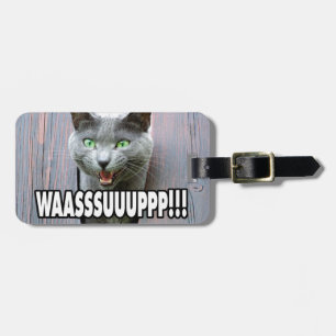 WASSUP - Cat Meme Luggage Tag