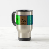 Wassup periodic table word travel mug (Front Left)