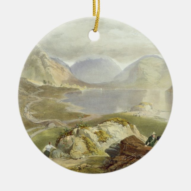 Wast Water, from 'The English Lake District', 1853 Ceramic Tree Decoration (Front)
