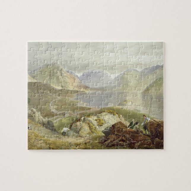 Wast Water, from 'The English Lake District', 1853 Jigsaw Puzzle (Horizontal)