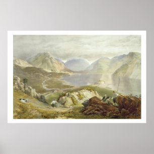Wast Water, from 'The English Lake District', 1853 Poster
