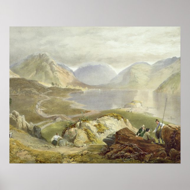 Wast Water, from 'The English Lake District', 1853 Poster (Front)
