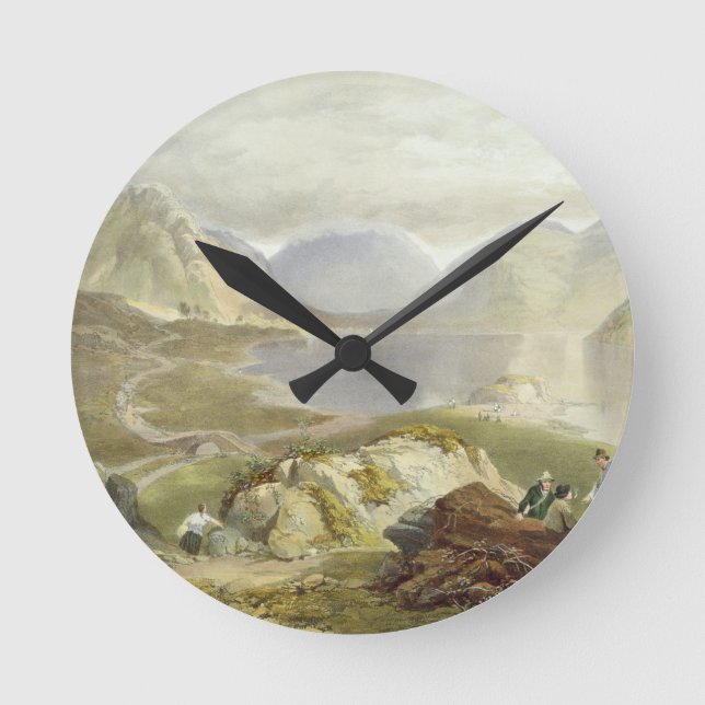Wast Water, from 'The English Lake District', 1853 Round Clock (Front)