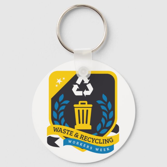 Waste and Recycling Workers Week Keychain (Front)