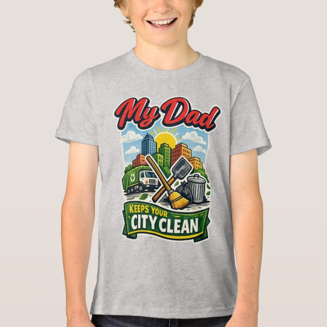 Waste Management Tri-Blend Shirt (Front)