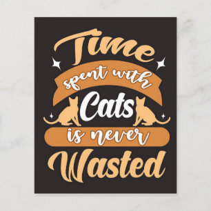 Wasted Cat  Adorable Cat Flyer