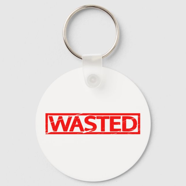 Wasted Stamp Key Ring (Front)
