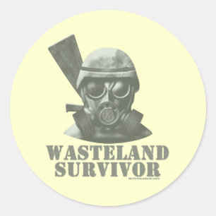 Wasteland Survivor Classic Round Sticker
