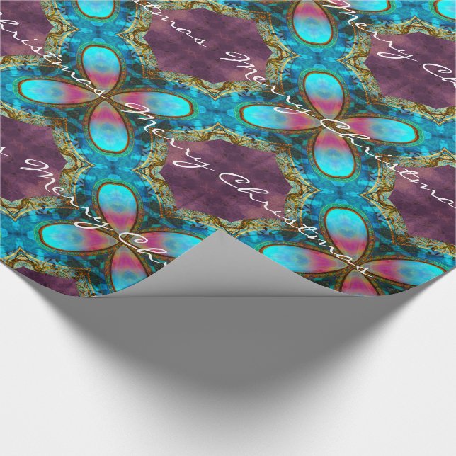 Wasterfall Christmas Modern Elegance Wrapping Paper (Corner)