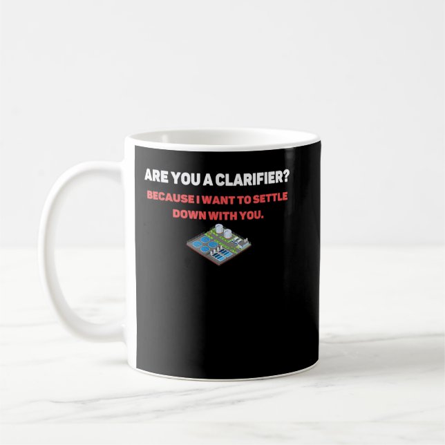 Wastewater Valentine's Day Humour Coffee Mug (Left)