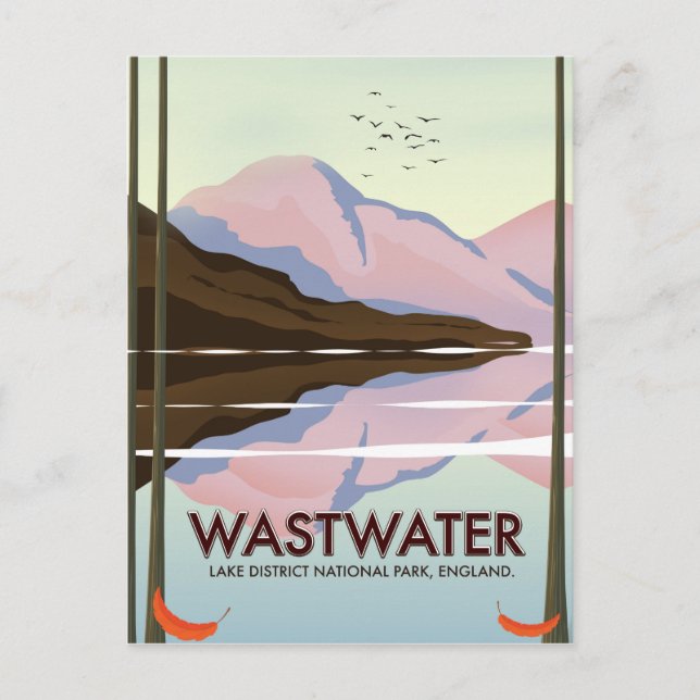 Wastwater Lake district england Postcard (Front)