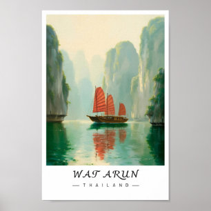 Wat Arun Bangkok Thailand  Wall Art, Temple Poster
