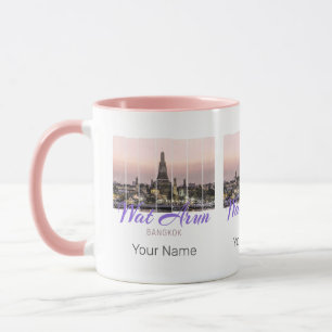 Wat Arun Temple Bangkok Thailand Sunset Souvenir Mug