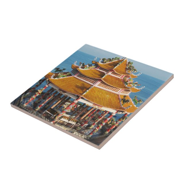 Wat Koh Loi ... Sriracha, Chonburi, Thailand Tile (Side)