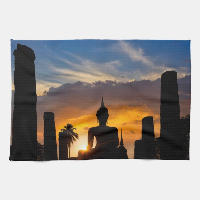 Wat Mahathat Tea Towel (Horizontal)