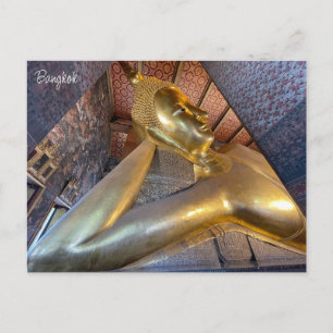 wat pho reclining buddha postcard
