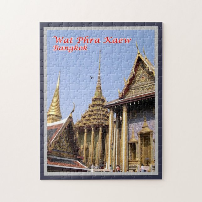 Wat Phra Kaew - Sacred Buddhist Temple - Thailand Jigsaw Puzzle (Vertical)