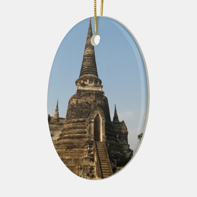 Wat Phra Si Sanphet ... Ayutthaya, Thailand Ceramic Tree Decoration (Left)