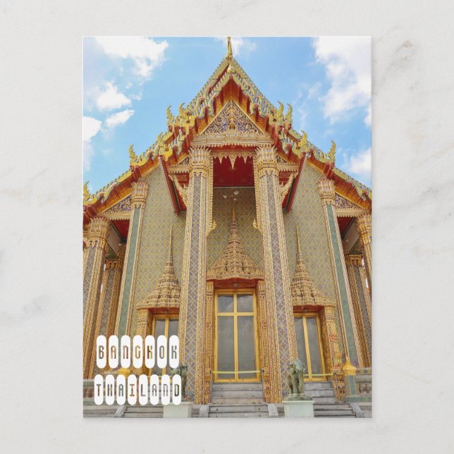 Wat Ratchabophit in Bangkok Holiday Postcard (Front)