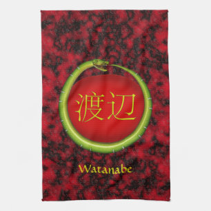 Watanabe Monogram Snake Tea Towel