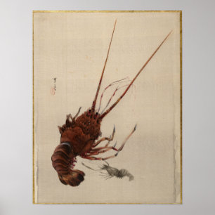 Watanabe Seitei Crayfish Poster