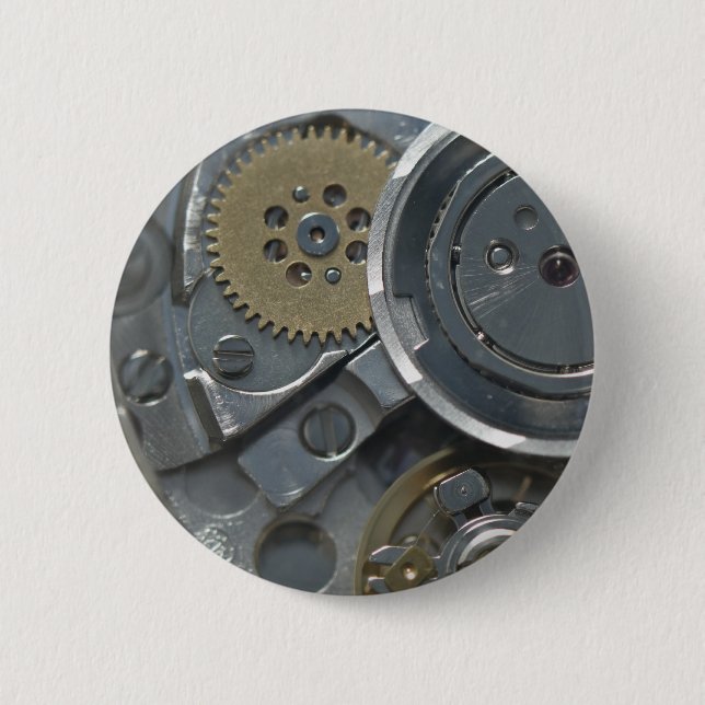 Watch 6 Cm Round Badge (Front)