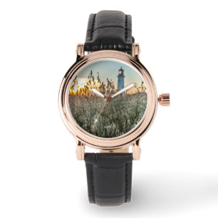 Watch a lighthouse in a field