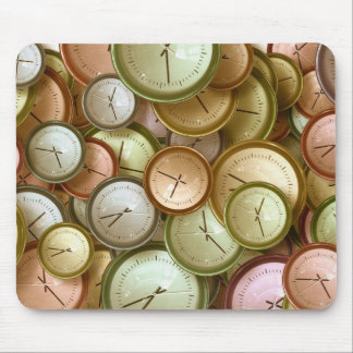 Watch Clock Office Work School Club Shop Crystal Mouse Mat