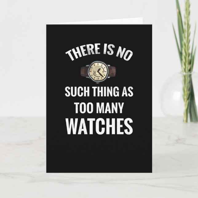Watch Collector | Watch Lover Watch Collecting Card (Front)