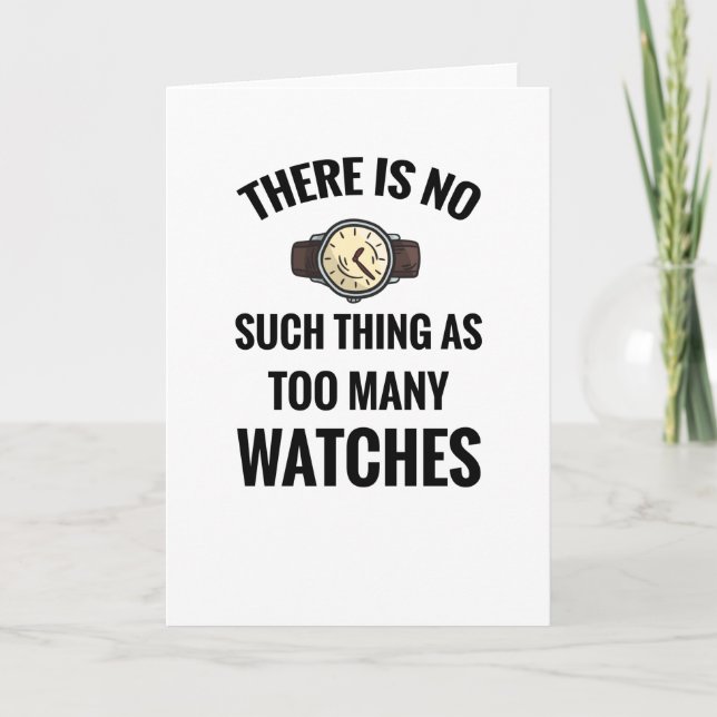 Watch Collector | Watch Lover Watch Collecting Card (Front)
