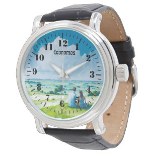 Watch Custom Design Face Watercolor Lovers