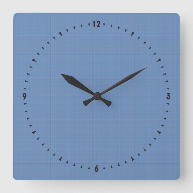 Watch dial with numbers square wall clock (Front)