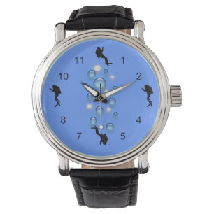 Watch - Divers and bubbles