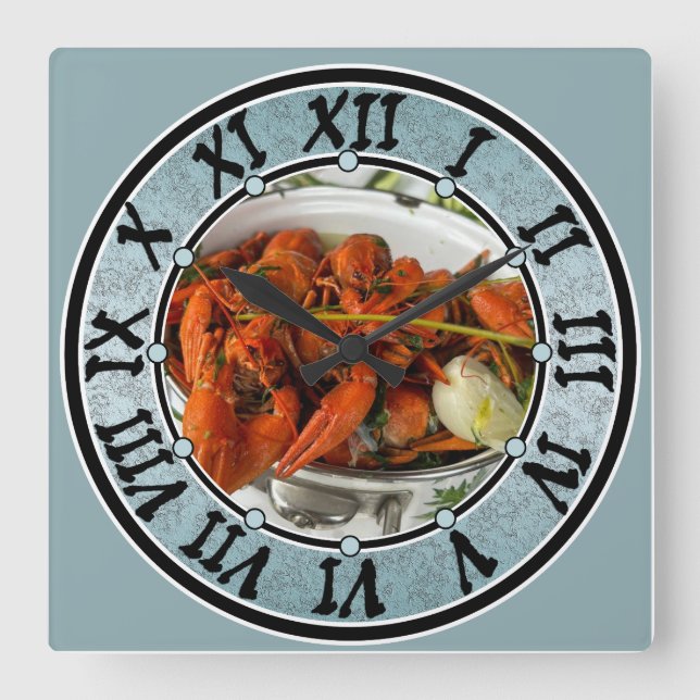 Watch face with your photo square wall clock (Front)