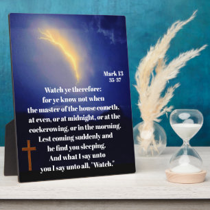 WATCH FOR JESUS RETURN  PLAQUE