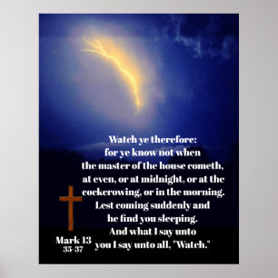 WATCH FOR JESUS RETURN  POSTER