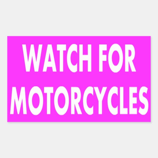 Watch For Motorcycles Stickers (Front)