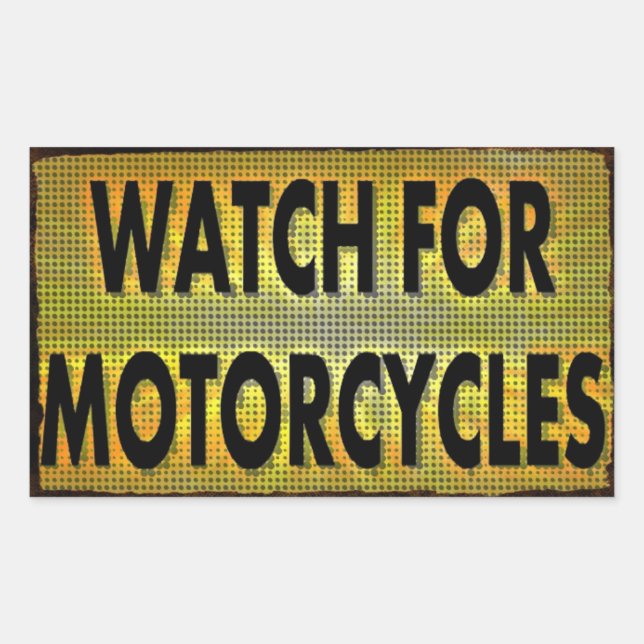 Watch For Motorcycles Stickers (Front)