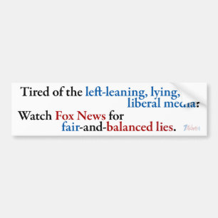 Watch Fox News Bumper Sticker