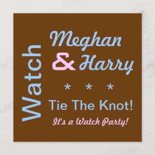 Watch Harry and Meghan Tie The Knot Invitation