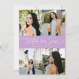 Watch Her Soar Multi Photo Wisteria Grad Announcement