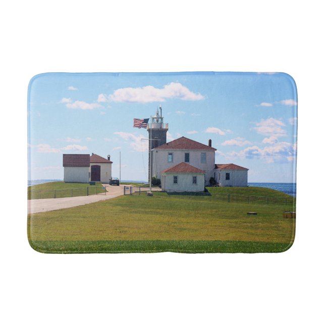 Watch Hill Lighthouse, Rhode Island Bath Mat (Front)