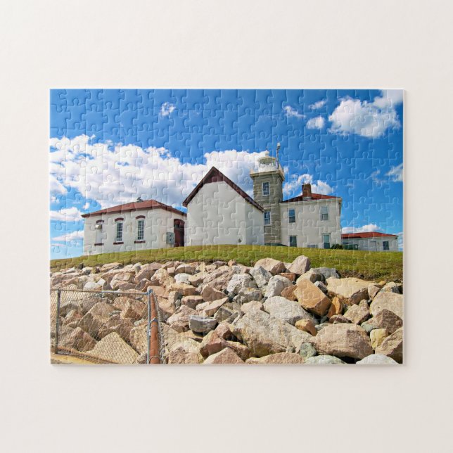 Watch Hill Lighthouse, Rhode Island Jigsaw Puzzle (Horizontal)